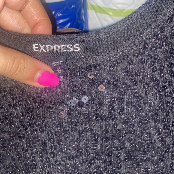 shiny sequence tank top from Express - Picture 3 of 10